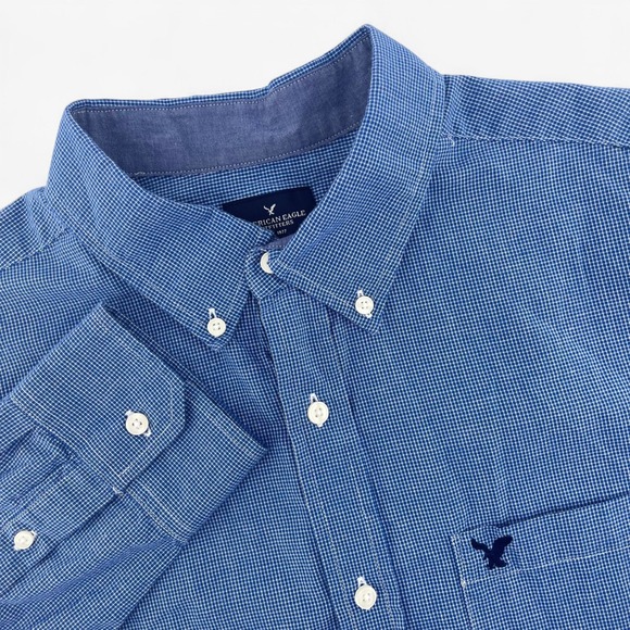 American Eagle Outfitters Mens Long Sleeve Button Down Shirt Large - Picture 1 of 10